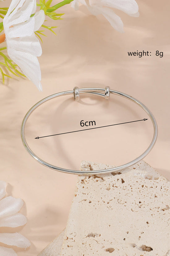 Metal Twist Geometric Knot Winding Hollow Open-end High-grade Light Luxury Personality Fashion Ladies' Bracelet