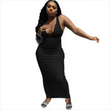 Women's Suspender Vest Deep V-neck Dress