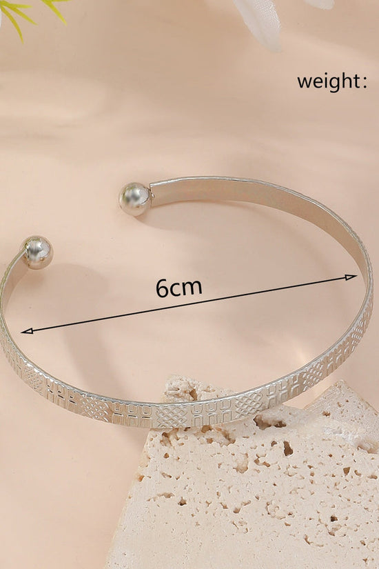 Metal Twist Geometric Knot Winding Hollow Open-end High-grade Light Luxury Personality Fashion Ladies' Bracelet
