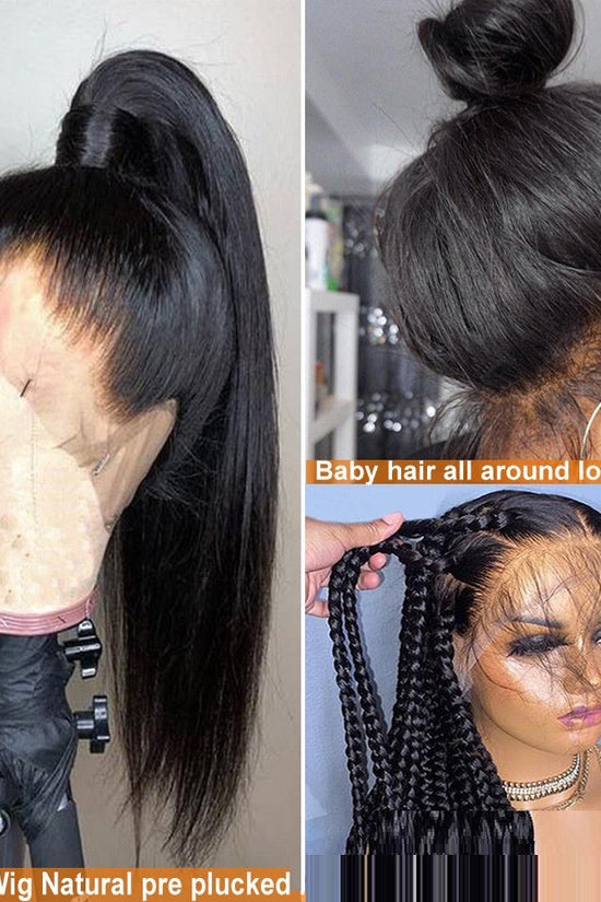 Straight 360 Lace Frontal Wig Human Hair