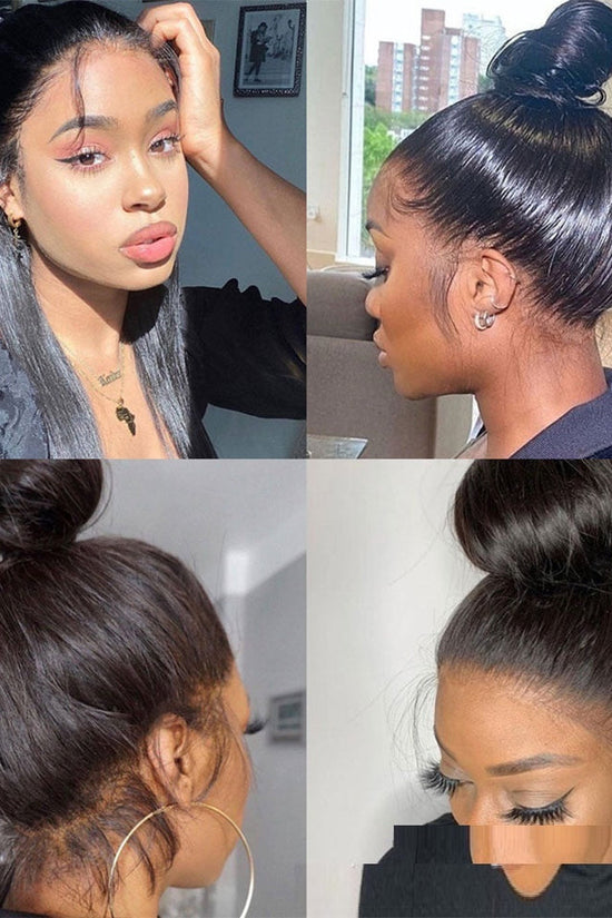Straight 360 Lace Frontal Wig Human Hair