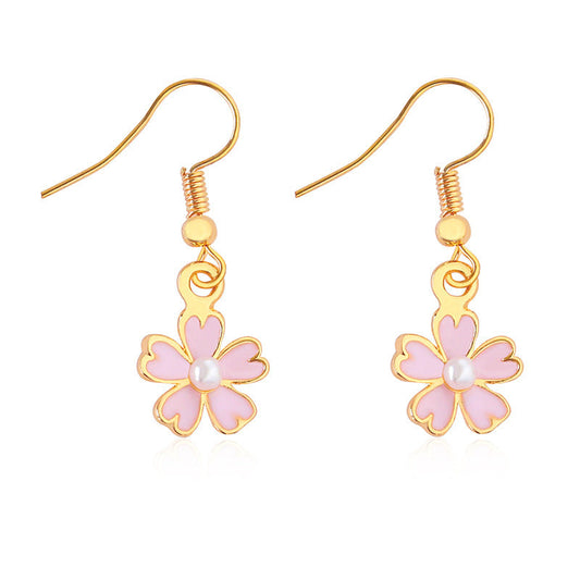 Five-leaf Flower Without Pierced Ears Earring Ear Clip