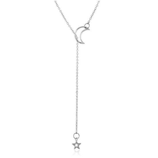 Fashion Simple Moon Star Necklace