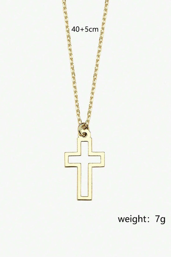 Women's Hollow Cross Pendant Necklace