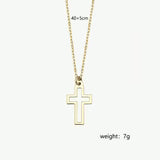 Women's Hollow Cross Pendant Necklace
