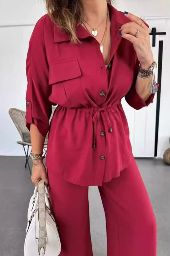 Women's Autumn Fashion Loose Casual Solid Color Suit