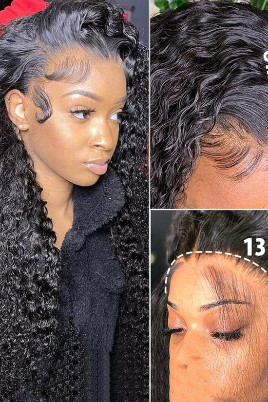 Jerry Curly Human Hair Lace Front Wig