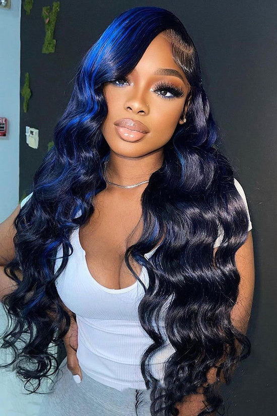 Highlight Body Wave Human Hair Lace Front Wig