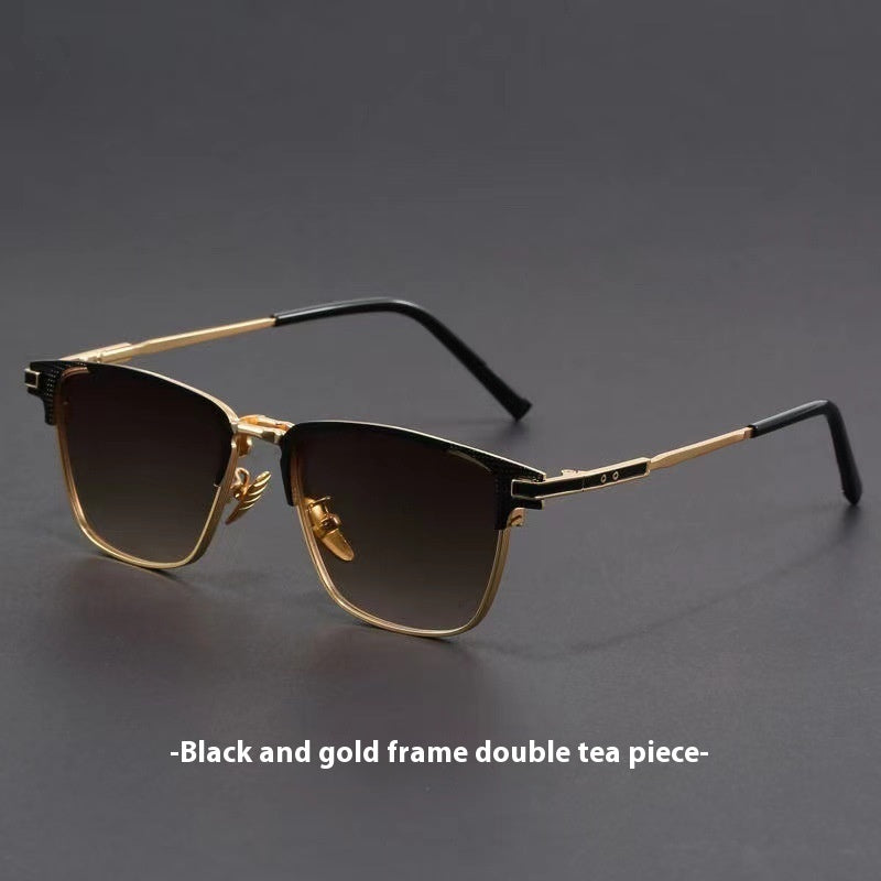 Retro Artistic UV Protection Small Square Box Sunglasses