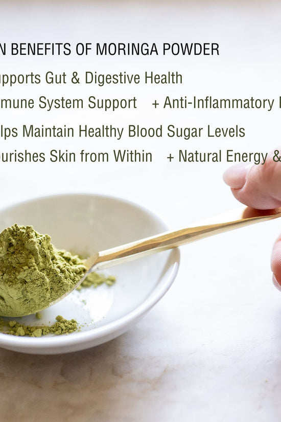 Premium Organic Moringa Oleifera Leaf Powder, Raw, Pure, Non GMO