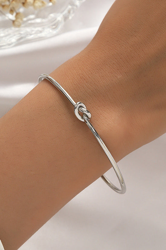 Metal Twist Geometric Knot Winding Hollow Open-end High-grade Light Luxury Personality Fashion Ladies' Bracelet