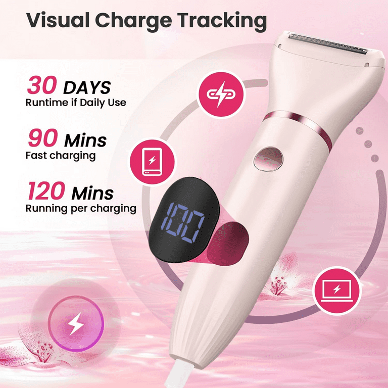 Women's 2-in-1 Waterproof Razor & Bikini Trimmer