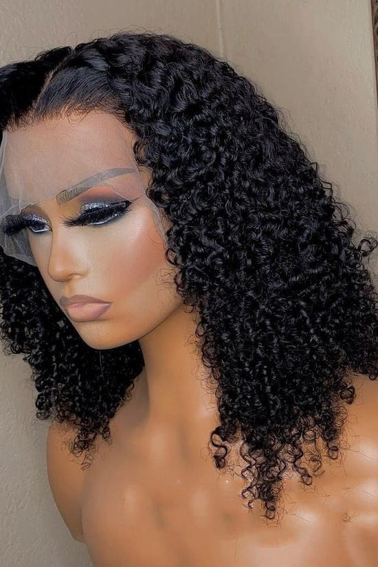 Jerry Curly 13x4 Lace Front Human Hair Wigs150