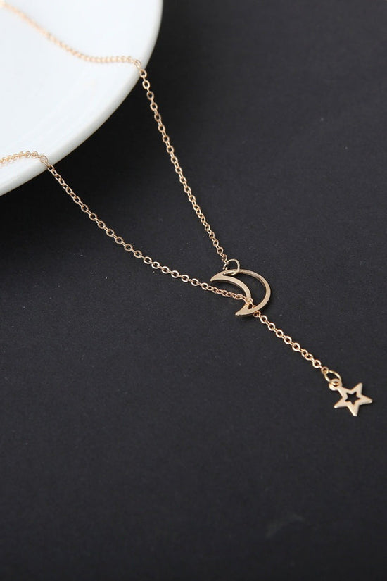 Moon Star Necklace Clavicle Chain Short Necklace