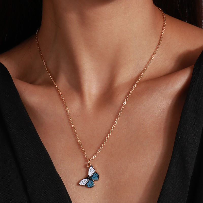 Women's Fashion All-match Butterfly Pendant Necklace