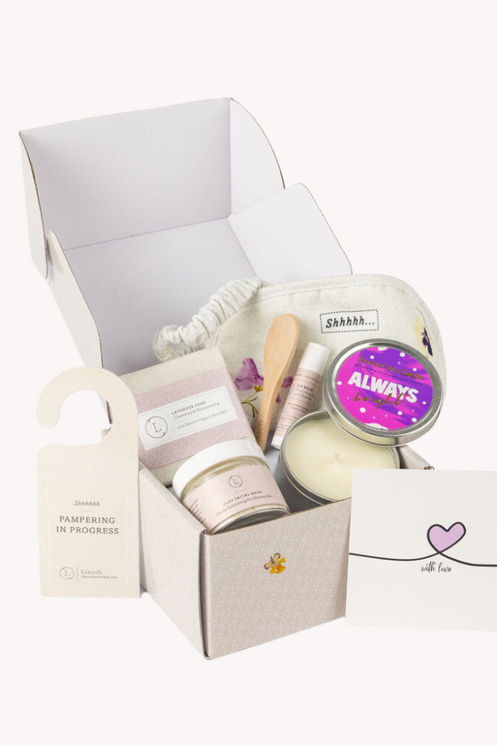 Natural bath and body gift set, Thank you gift box - AP