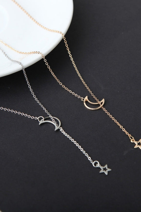 Moon Star Necklace Clavicle Chain Short Necklace