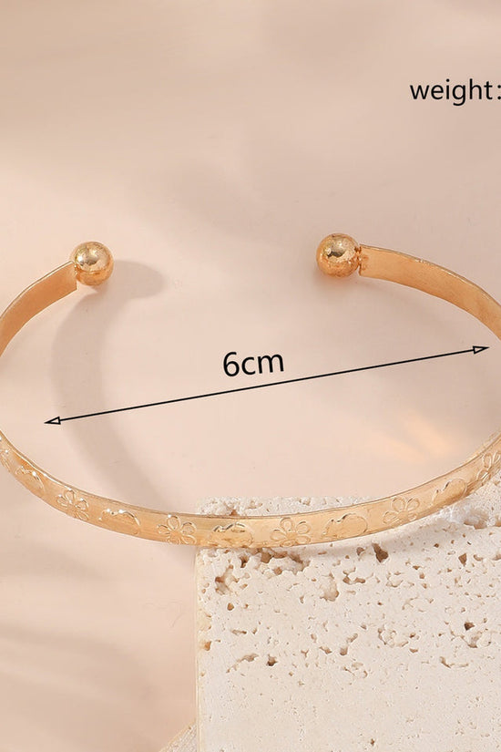 Metal Twist Geometric Knot Winding Hollow Open-end High-grade Light Luxury Personality Fashion Ladies' Bracelet