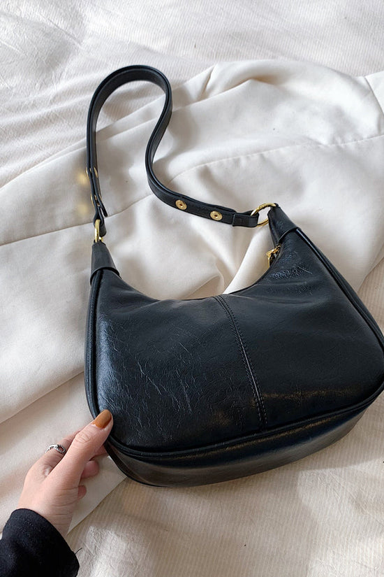 Underarm Bag Oil Wax Leather Trendy Texture One-shoulder Crossboby Bag Women's Bag
