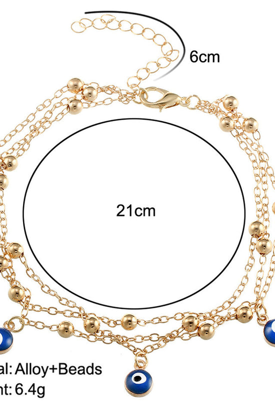 Foot jewelry bead chain beach anklet