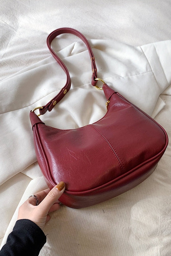 Underarm Bag Oil Wax Leather Trendy Texture One-shoulder Crossboby Bag Women's Bag