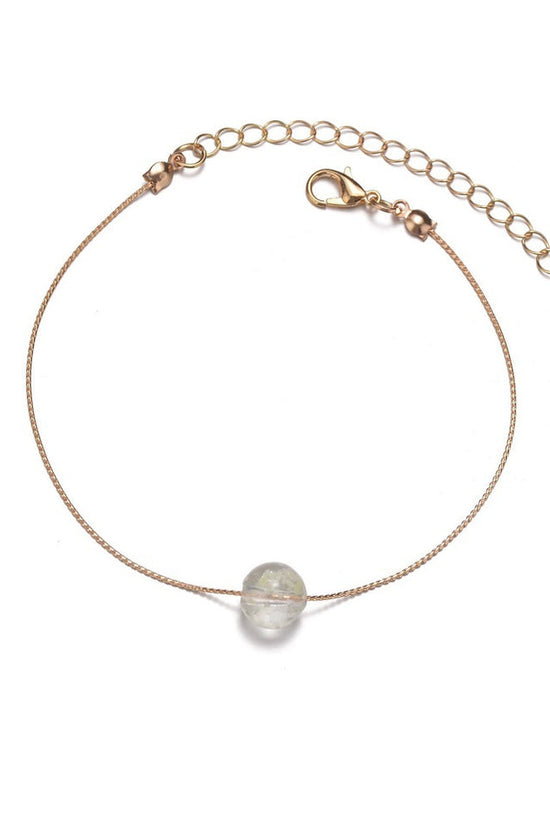 Personalized Women's Anklet Acrylic Luminous Beads