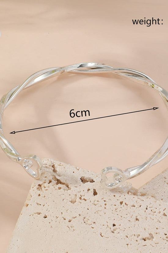 Metal Twist Geometric Knot Winding Hollow Open-end High-grade Light Luxury Personality Fashion Ladies' Bracelet