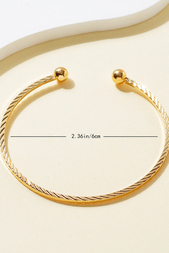 Metal Twist Geometric Knot Winding Hollow Open-end High-grade Light Luxury Personality Fashion Ladies' Bracelet