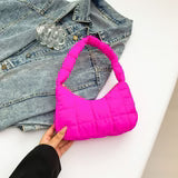 Fashion Simple One Shoulder Underarm New Moon Bag Women's