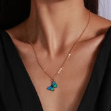 Women's Fashion All-match Butterfly Pendant Necklace