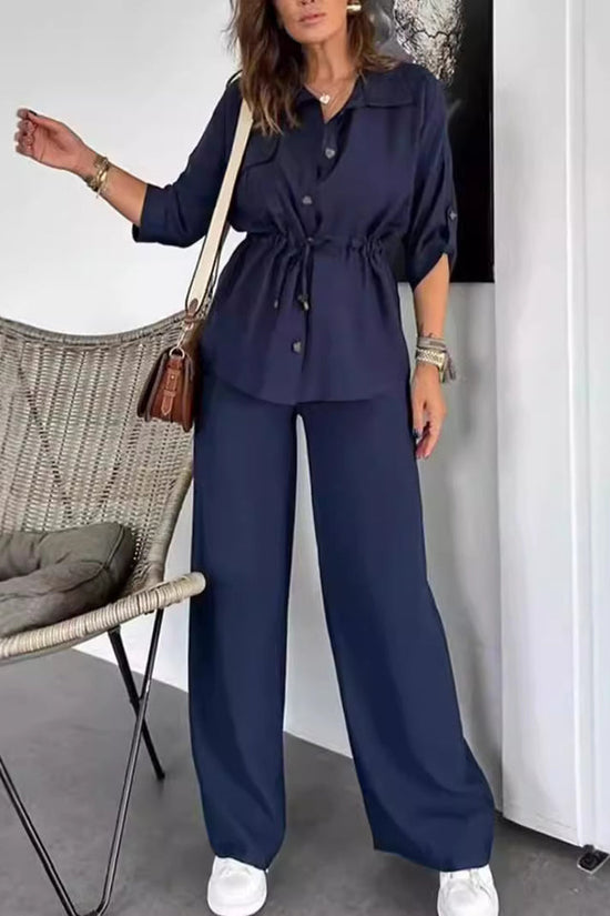 Women's Autumn Fashion Loose Casual Solid Color Suit