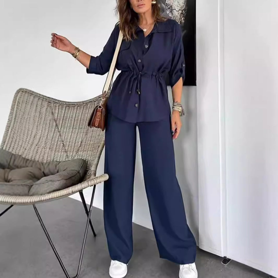 Women's Autumn Fashion Loose Casual Solid Color Suit