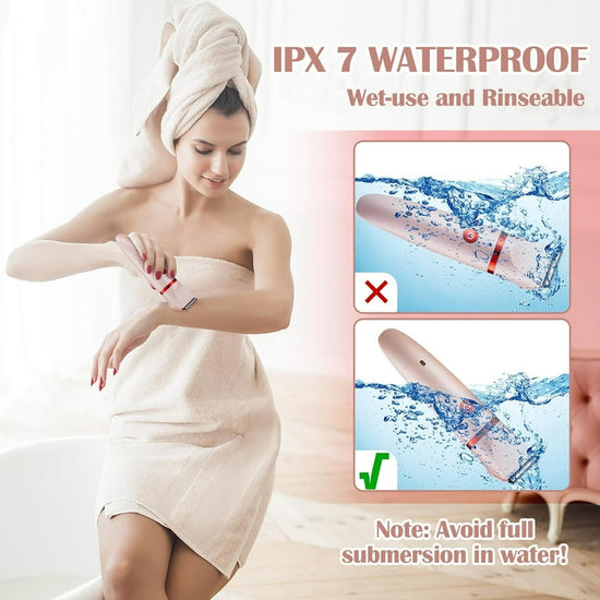 Women's 2-in-1 Waterproof Razor & Bikini Trimmer