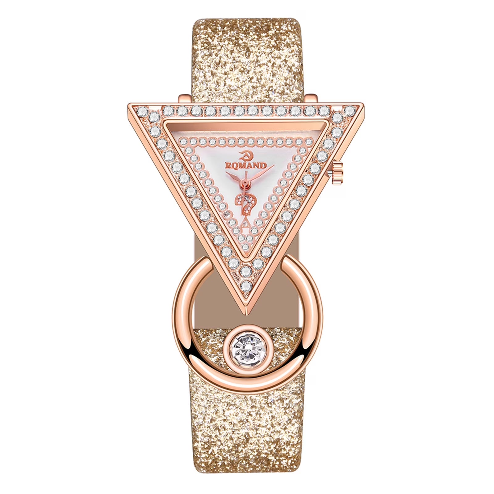 Fashion Woman's Steel Belt Analog Sport Quartz Wrist Watch Colorful glass Watch