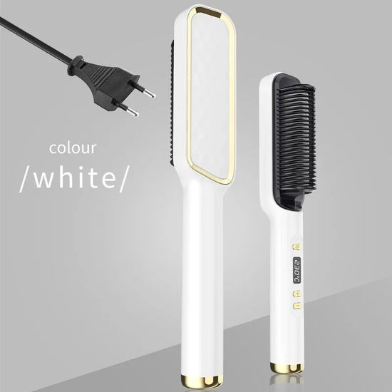 Electric Hot Comb Straightener Brush Tool