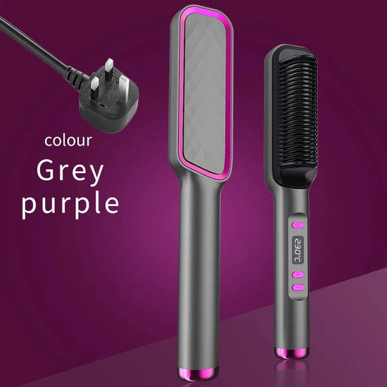Electric Hot Comb Straightener Brush Tool