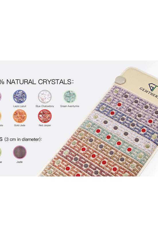 5-in-1 Gemstone PEMF Infrared Heating Mat.