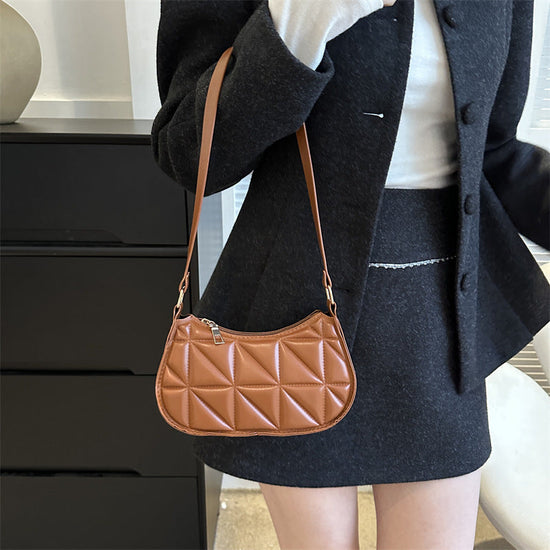 Retro Casual Portable Shoulder Bag Fashion Underarm Bag Women