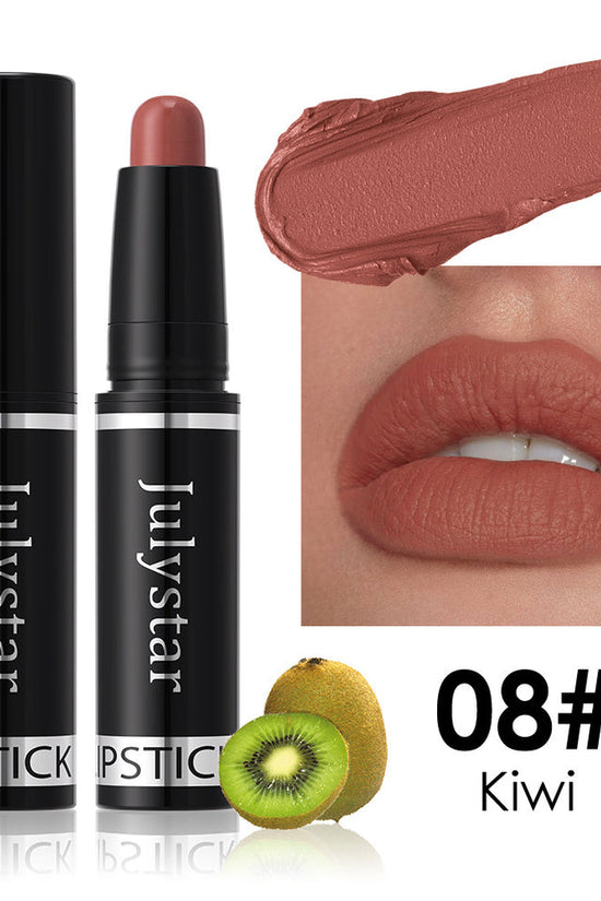 Matte Finish Makeup Lipstick Rotating Velvet Lasting No Stain On Cup