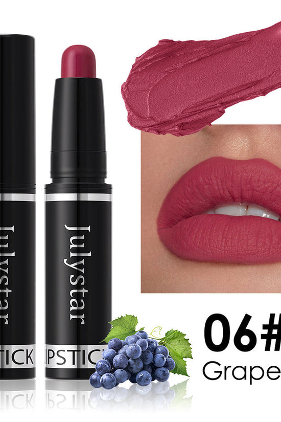 Matte Finish Makeup Lipstick Rotating Velvet Lasting No Stain On Cup