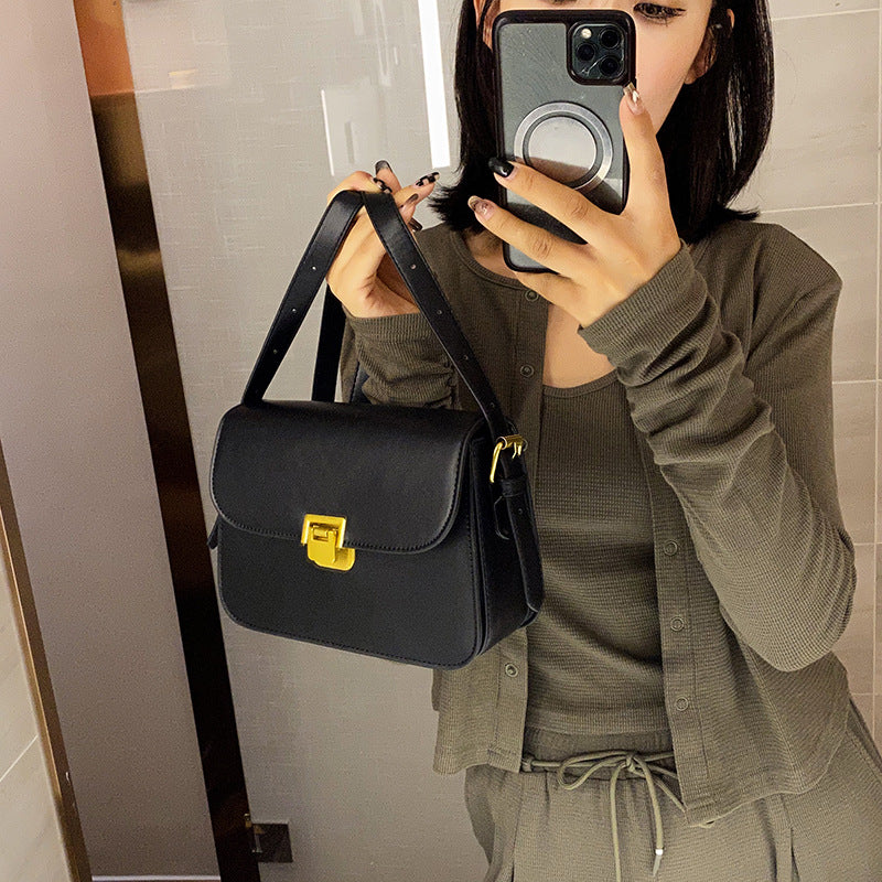 High-grade Women's Niche Texture One-shoulder Underarm Small Square Bag