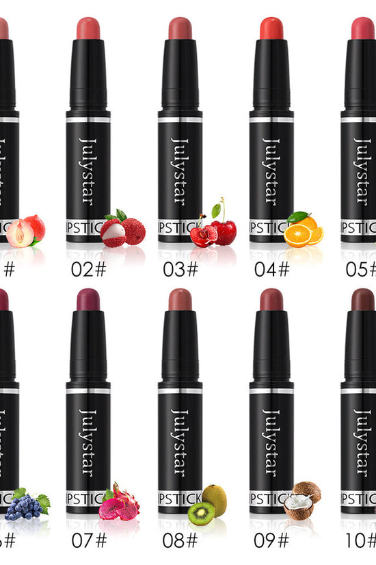 Matte Finish Makeup Lipstick Rotating Velvet Lasting No Stain On Cup
