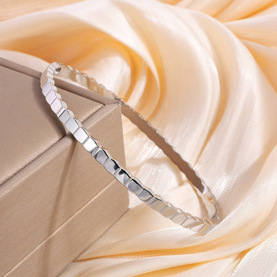 Irregular Honeycomb Fashion Minimalist Titanium Steel Bracelet