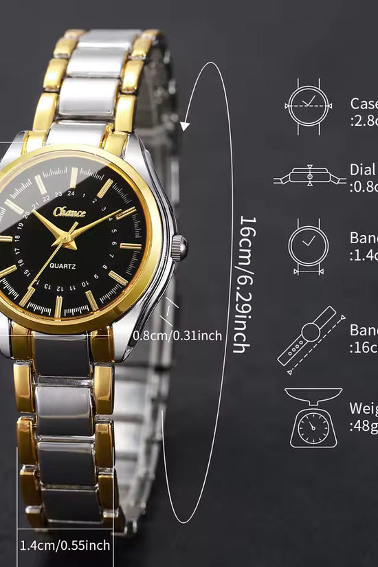 4PCS Women’s Quartz Watch & Bracelet Set