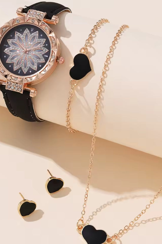 Rotating ladies net red quartz watch casual