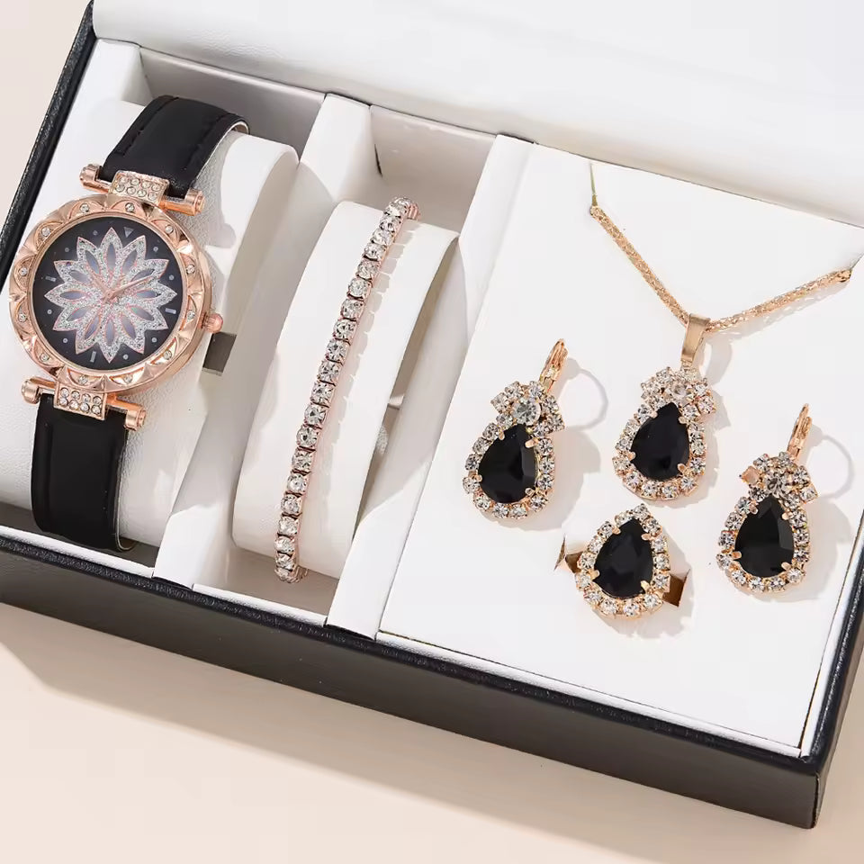 Rotating ladies net red quartz watch casual