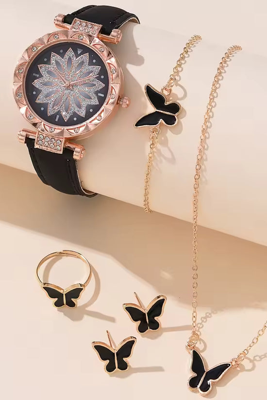 Rotating ladies net red quartz watch casual