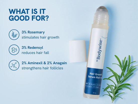 Be Bodywise 3% Rosemary Hair Growth Serum Roll-On
