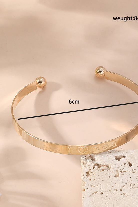 Metal Twist Geometric Knot Winding Hollow Open-end High-grade Light Luxury Personality Fashion Ladies' Bracelet