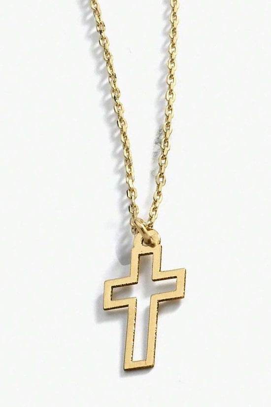 Women's Hollow Cross Pendant Necklace